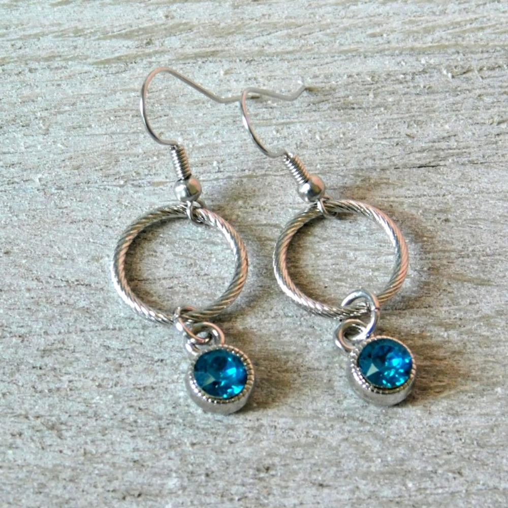 Gemstone earrings, birthstone, customize